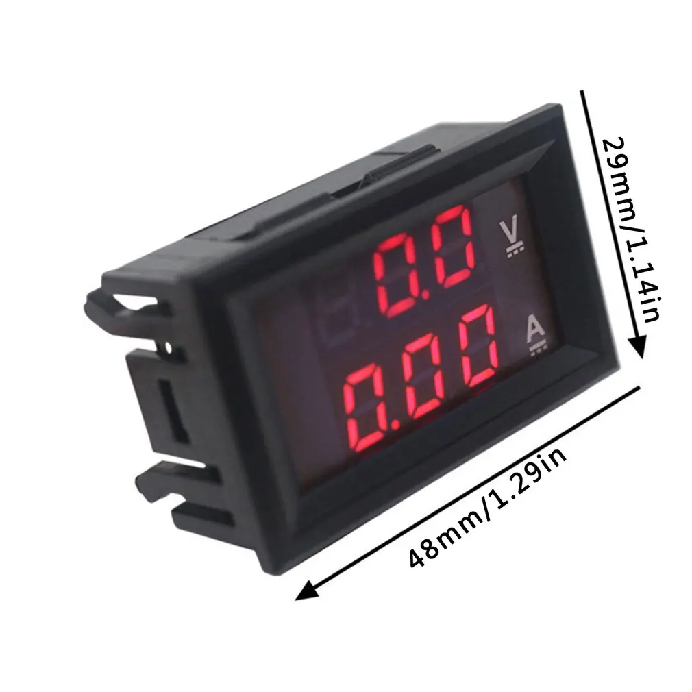 Двойной ЖК-дисплей цифровой измеритель напряжения и тока регулируемый амперметр