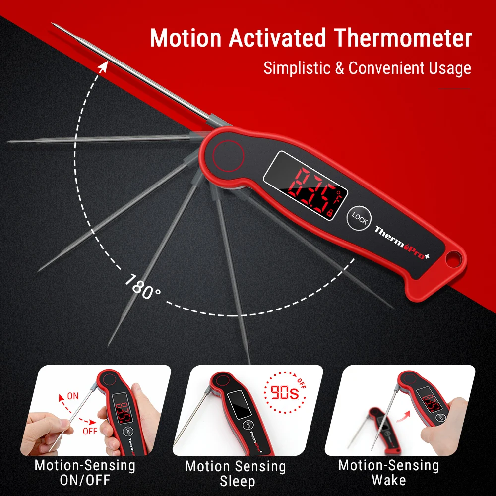 Водонепроницаемый термометр ThermoPro TP19 Мгновенное измерение автоматическое