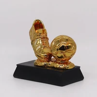 golden boots with ball trophy soccer trophy football trophy for fans souvenirgifthome decorationawards of football match