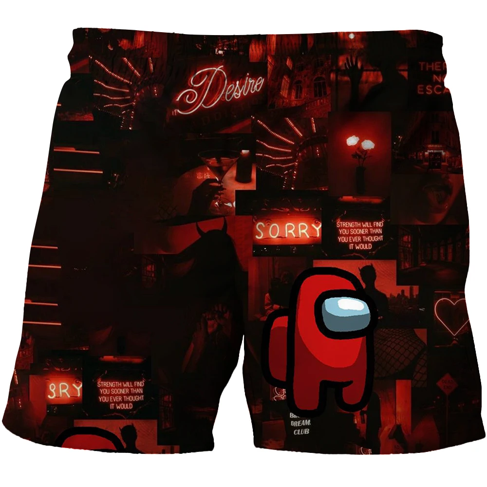 

New Kids Cartoon Among Us Beach Short Girls Short Sports Children Boys Kids Fashion Sports Pants Baby Shorts Beach Clothing