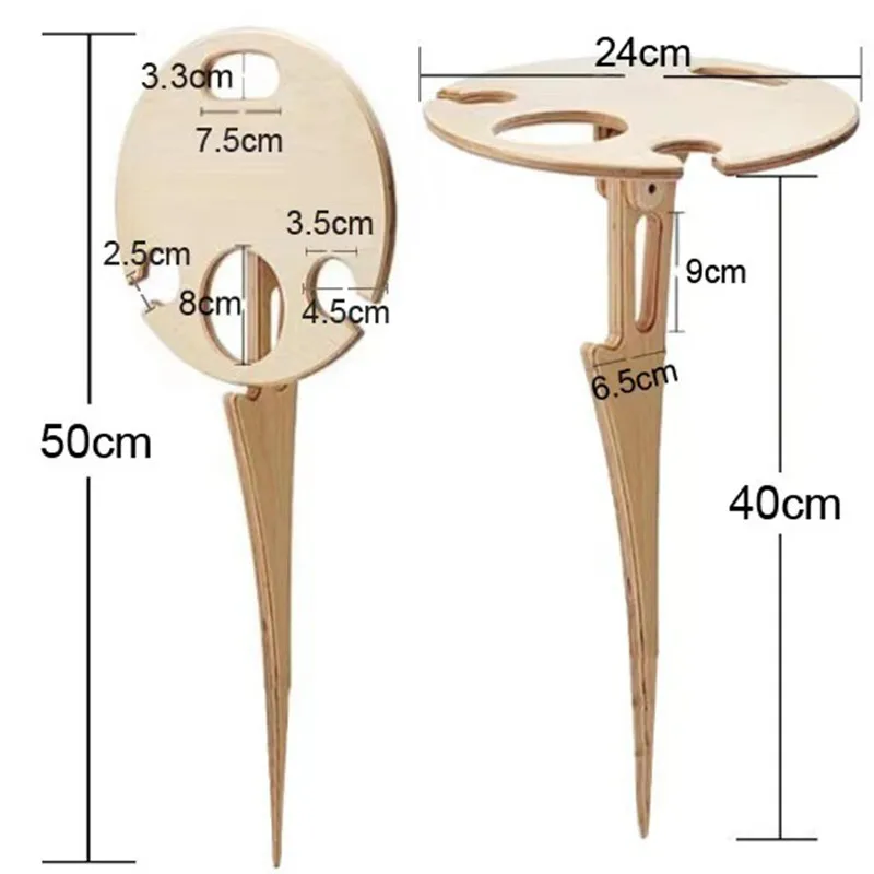 

Foldable Outdoor Wine Table with Round Desktop Mini Portable Folding Wine Table for Outdoor Garden Travel Beach Garden Furniture