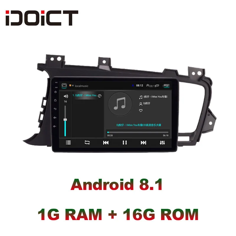 Автомобильный DVD-плеер IDOICT Android 8 1 GPS-навигация мультимедиа для KIA optima K5 радио 2011-2015