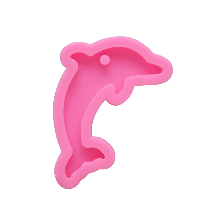 DIY блестящие силиконовая форма Дельфин шоколадный торт украшения формы брелок