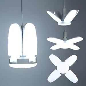 Светодиодный ная лампа E27 220 В, складные лопасти вентилятора, Светодиодная лампа E27 30 Вт, 45 Вт, 60 Вт, светодиодсветильник пы Lampada светодиодный гостиной, гарасветильник, освещения для дома