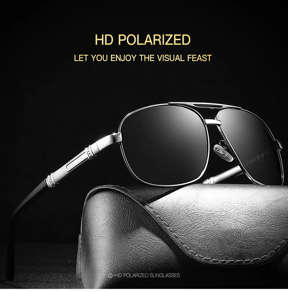 Классические поляризационные солнцезащитные очки для мужчин и женщин брендовые