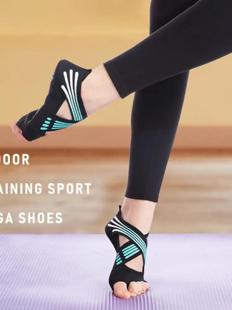 

Ladies Yoga Pilates Socks Non-Slip Sticky Grip Socks Pilates Ballet Shoes