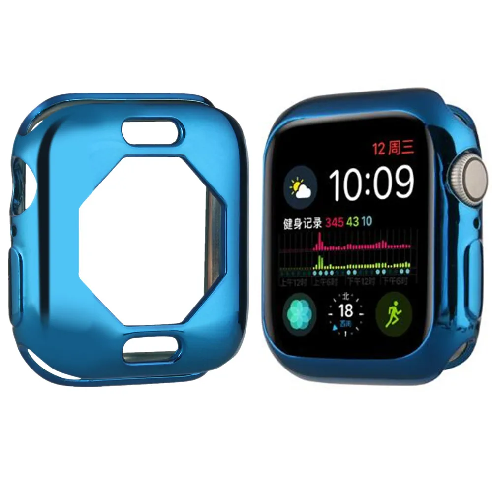 Мягкий защитный чехол из ТПУ для Apple Watch 40 мм 44 защитная рамка iWatch 4 | Наручные часы