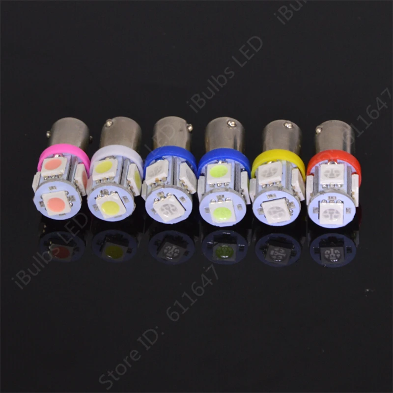 50 шт Высокое качество BA9S 434 T4W 5 светодиодный 5050 SMD H6W авто Интерьер конусообразная лампочка для чтения настольная лампа AC/DC 12V 24V