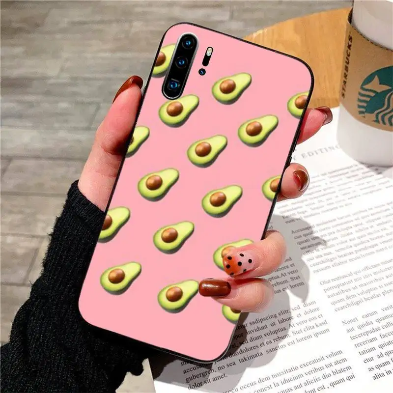 Милый чехол Kawaii с авокадо для huawei p20 p30 p40 pro mate 10 20 30 lite p smart y7 2019 plus nova 3I чехлы