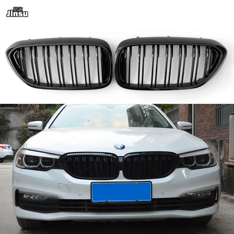 Передняя решетка для BMW G30 5 серии 525i 530i 540i из АБС пластика глянцевый черный
