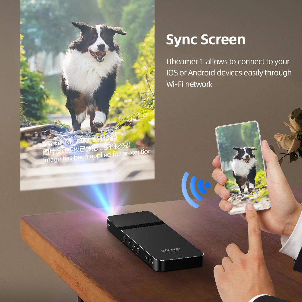 AUN Ubeamer 1 MINI Projector Laser Beamer 4K Video Home Theater Portable DLP for Cinema Mobile Phone | Электроника