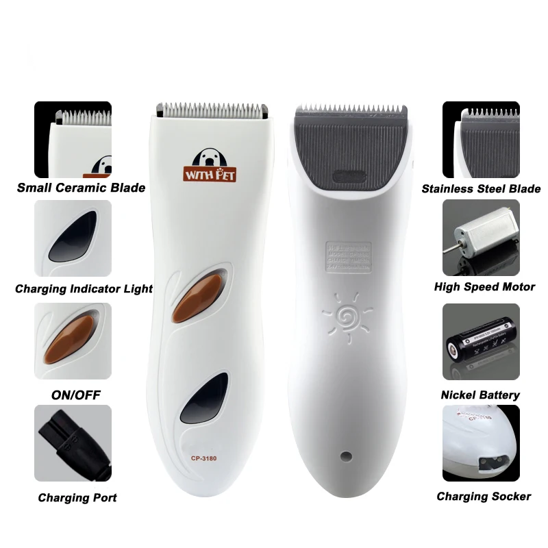 Машинка для стрижки домашних животных CP3180 профессиональный триммер собак с USB