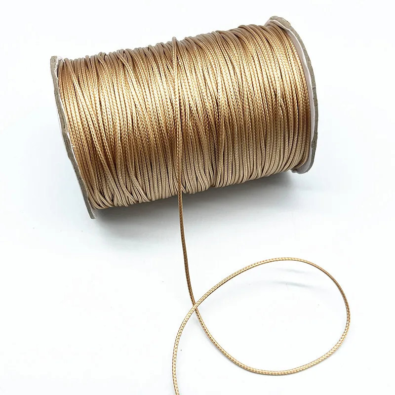 0.5-2.0mm Khaki Waxed Cord Thread String Strap Necklace Rope Beads for Jewelry Making DIY Handmade Accessories | Дом и сад