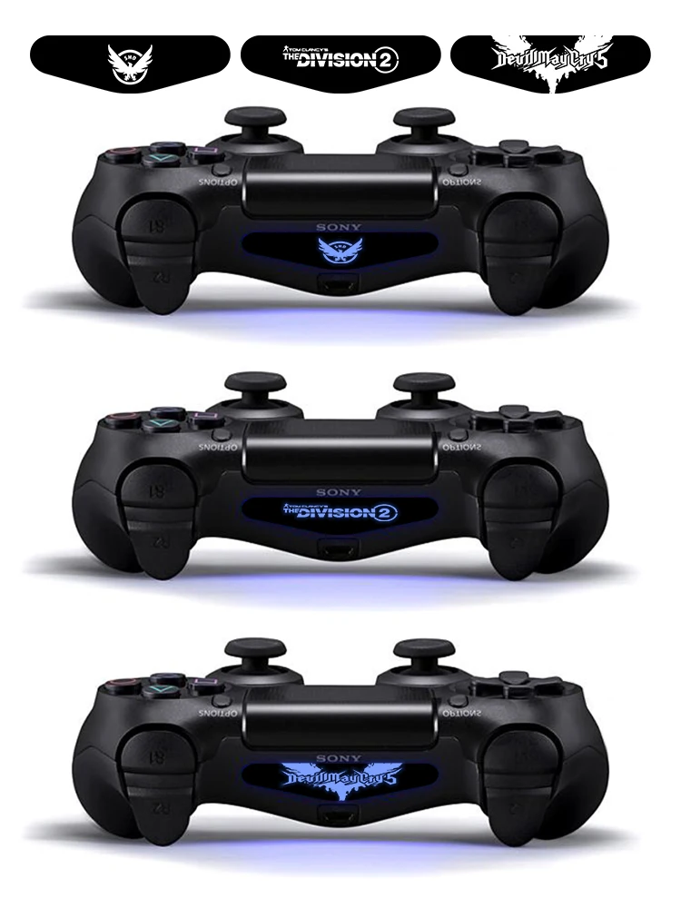 9 шт./компл. светильник светодиодный наклейки для кожи для Playstaion4 PS4 Геймпад светильник наклейки для PS4 Slim Ps4 pro игровой контроллер