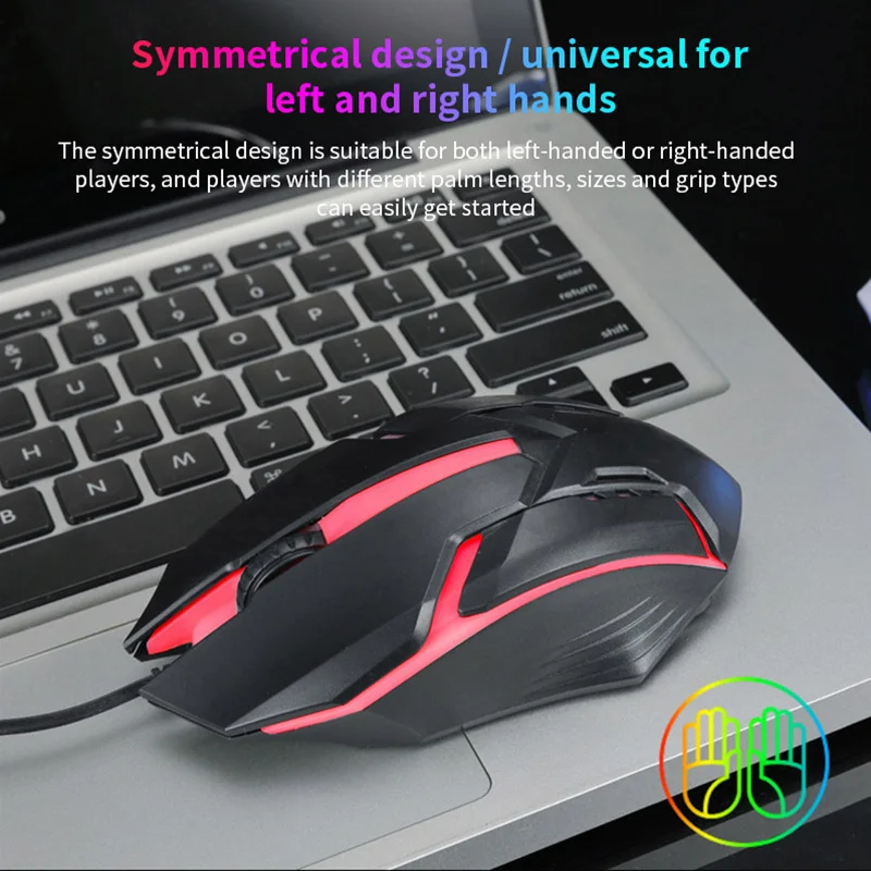 

104 Keys Colorful Keyboard Mouse USB Wired PC Rainbow Gaming Keyboard Mouse Set Gamer Waterproof Gaming For PC Computer Gamer