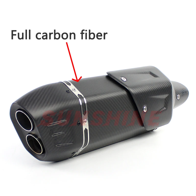 Выхлопной глушитель мотоцикла из углеродного волокна 51 мм для MT09 xmax 300 CB650F trk 502