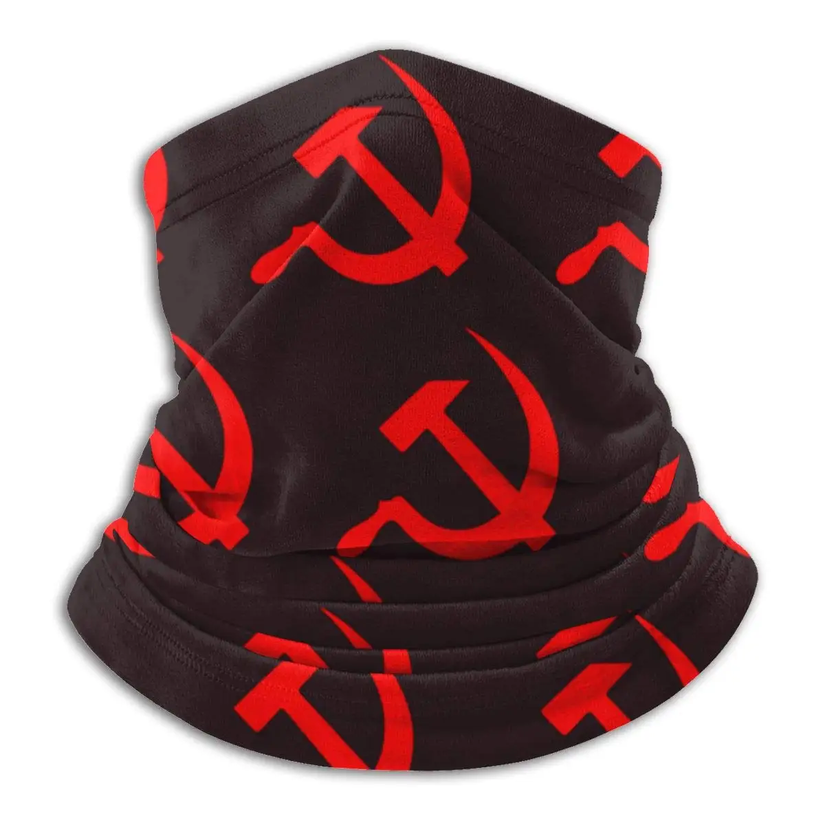 Мужская и женская многофункциональная дышащая грелка для шеи с красным молотком