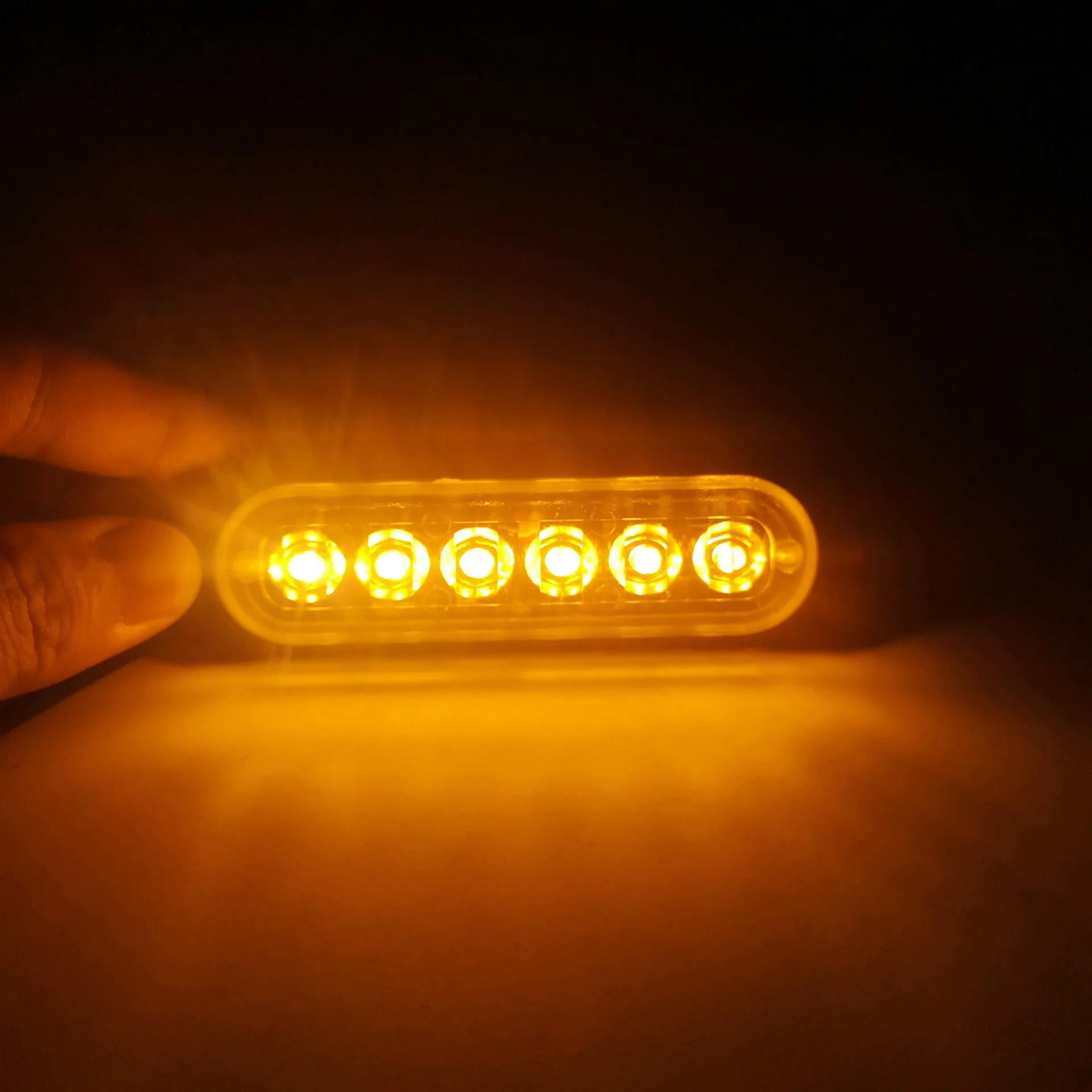 20 шт. 6 светодиодов 2835smd 12 в автомобильный мигающий предупреждающий свет