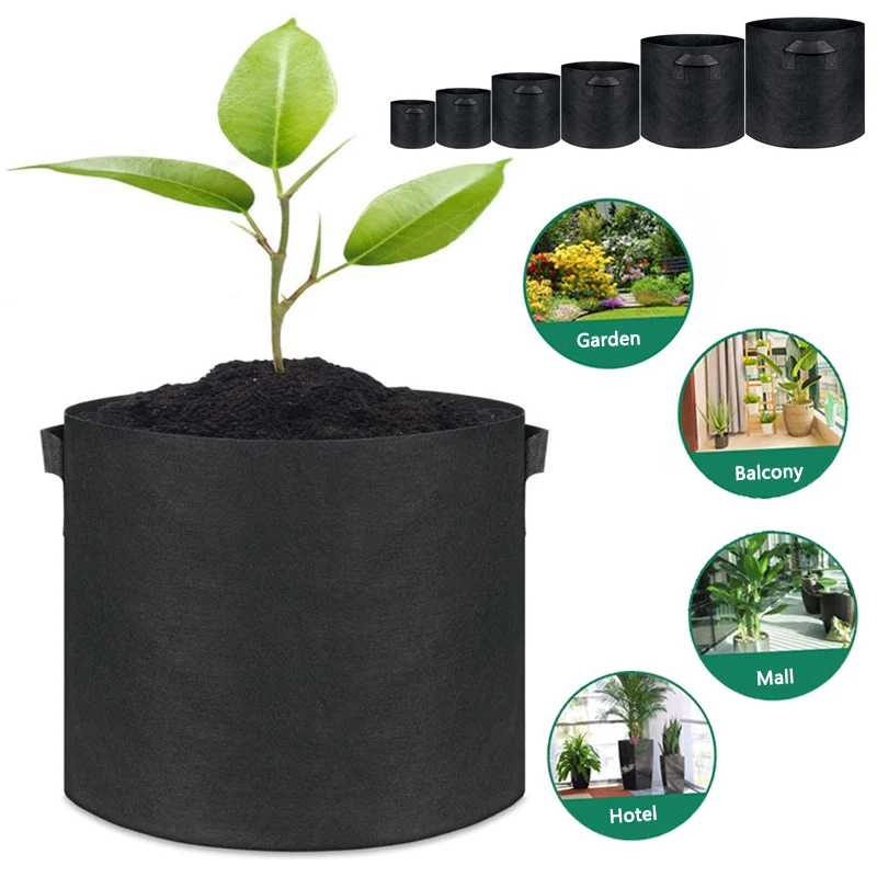 Модные овощные картофельные зеленые нетканые черные популярные товары для сада