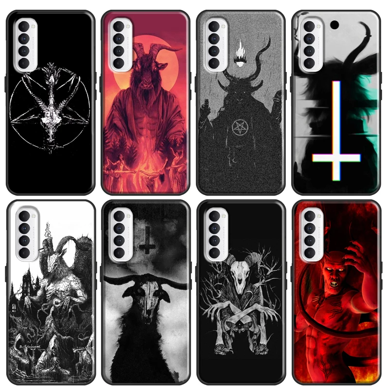 Чехол Devil сатана Dark Art для OPPO Realme 9i 8i 8 Pro GT Neo 2 Master A5 A9 A52 A72 A31 A53 OnePlus 10 9 9R - купить по