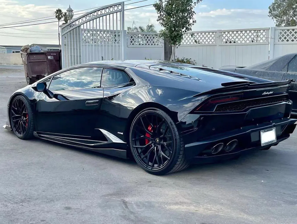 Скидка Кованый УГЛЕРОДНЫЙ Задний спойлер для Lamborghini Huracan 580 610 Coupe 2-дверные 2018-up автомобильные аксессуары