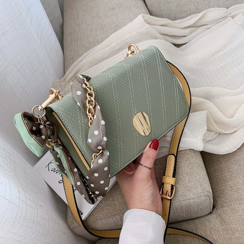 Популярный Шелковый шарф Маленькая квадратная сумка Мода 100 цепной браслет на