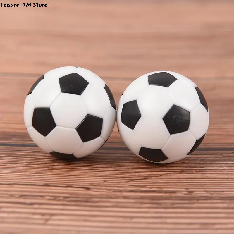 Черно-белый полимерный Настольный футбольный Настольный мяч, 2 шт., футбольные мячи, детский футбольный мяч 32 мм