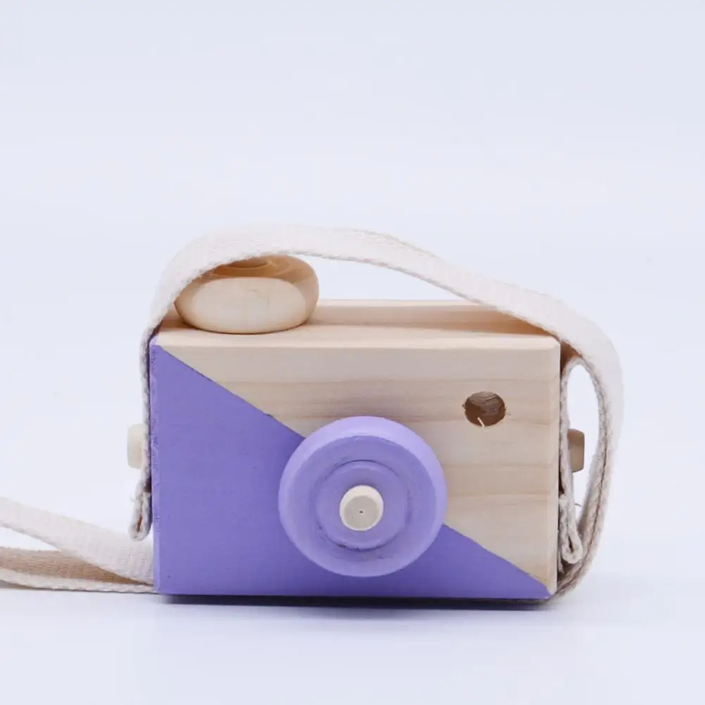 

Kids Cute Wood Camera Toy Xmas Children Room Decor Natural Safe Wooden Toy Wood Camera Toy Cute Nordic Style Hanging Camera Toys