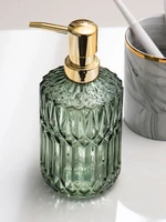 nordic style glass bottle soap dispenser bottled bathroom accessories simple green black grey