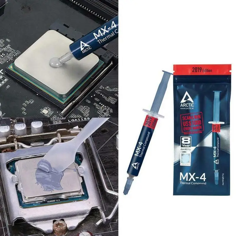 4g Compound CPU Heatsink Cooling Thermal Paste Tube Computer Notebook Fan Grease For ARCTIC MX-4 Thin Texture Cream Esay Use | Компьютеры