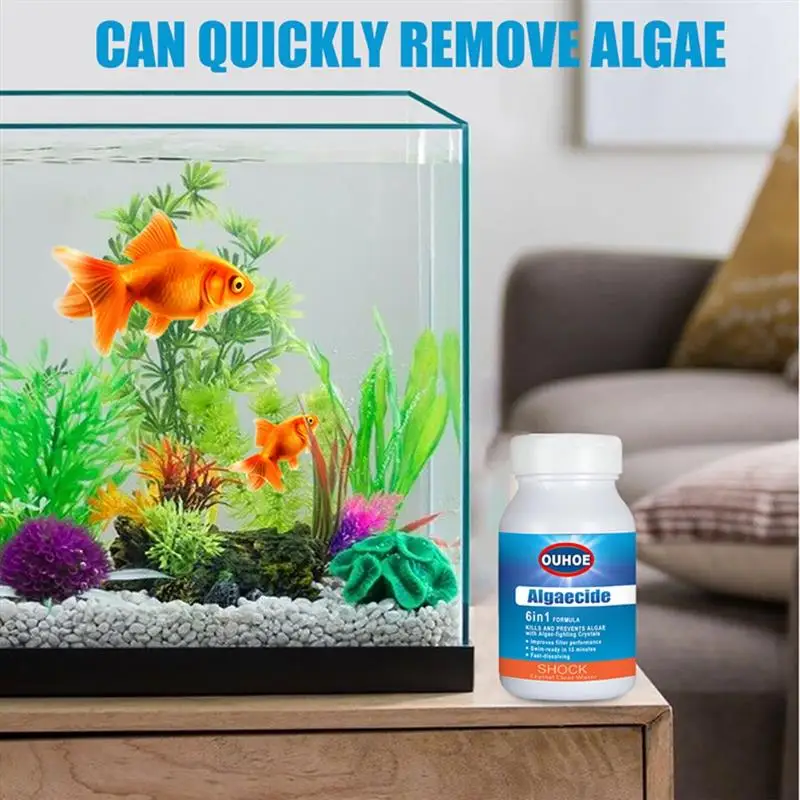

Fish Tank Cleaning Algae Tablets Biological Effective Control Water Purify Algaecide Disease Home Aquarium Odor Remove