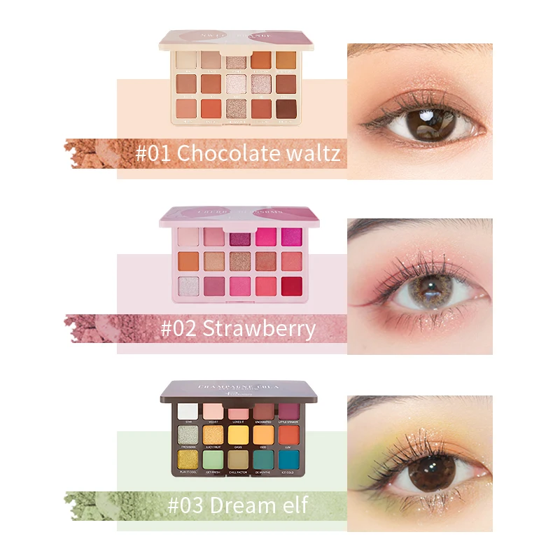 

Pudaier 15 Colors Eyeshadow Pallete Leisure Time Matte Glitter Eye Shadows Palette For Eyes Makeup Lasting Waterproof Cosmetics