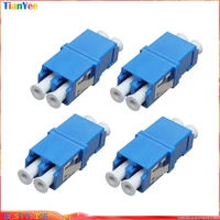 50pcslot lc lc fiber optic adaptor ftth dx sm duplex lc upc flange connectorftth fiber optic adapter free shipping