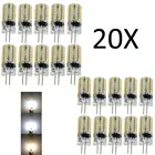 20X G4 3 Вт силиконовый чехол с украшением в виде кристаллов светодиодный лампы светильник 3014 SMD 48 Светодиодный светильник ing теплый белый LampReplace галогенная лампа подвесной светильник 220V ACDC 12V