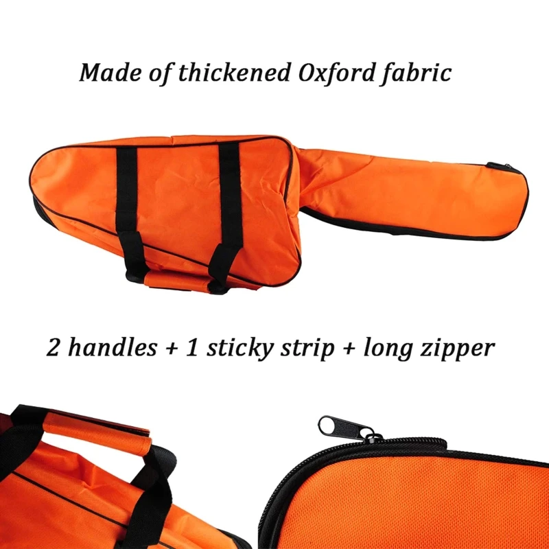 

Chainsaw Carrying Bag Oxford Cloth Waterproof Universal Chainsaw Storage Holder with Portable Long Zipper Handle Straps for stih