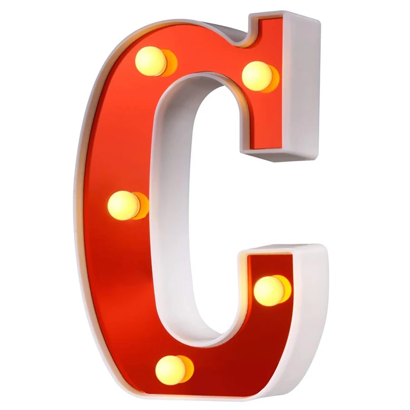 LED Marquee Letter Lights 26 Alphabet Night Lamp for Birthday Party Home Bar Decor S7 #5 | Дом и сад