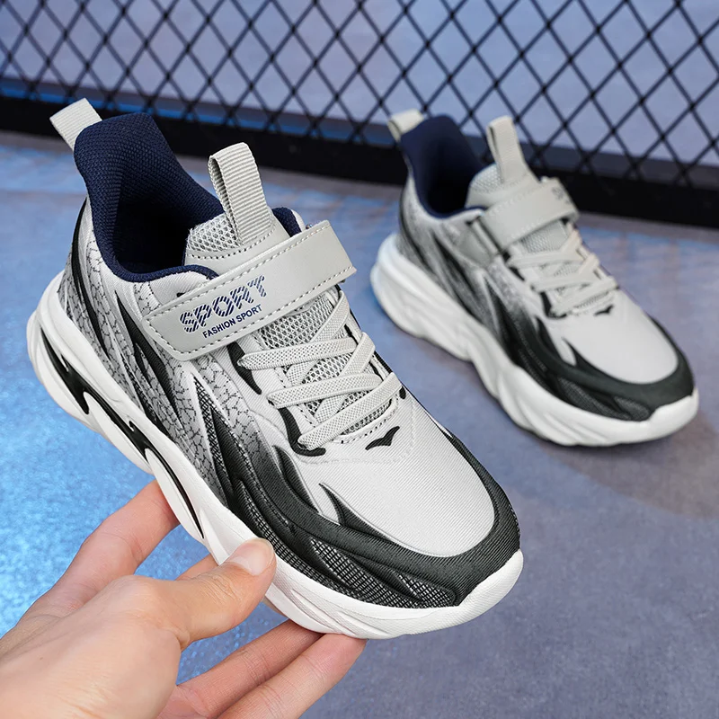 JIEMIAO New High quality Kids Sport Shoes Comfortable Soft bottom Boys Running Sneakers Breathable Non-slip Children Casual Shoe
