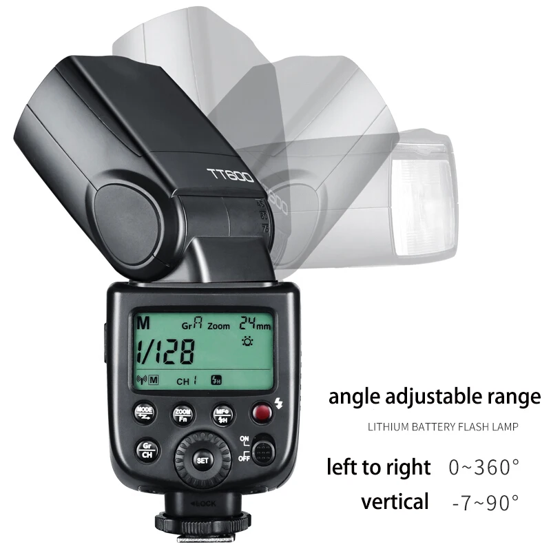 Godox TT600 TT600S вспышка для Камеры High Speedlite 2 4G Беспроводная GN60 Master/Slave Canon Sony Nikon Fujifilm Pentax