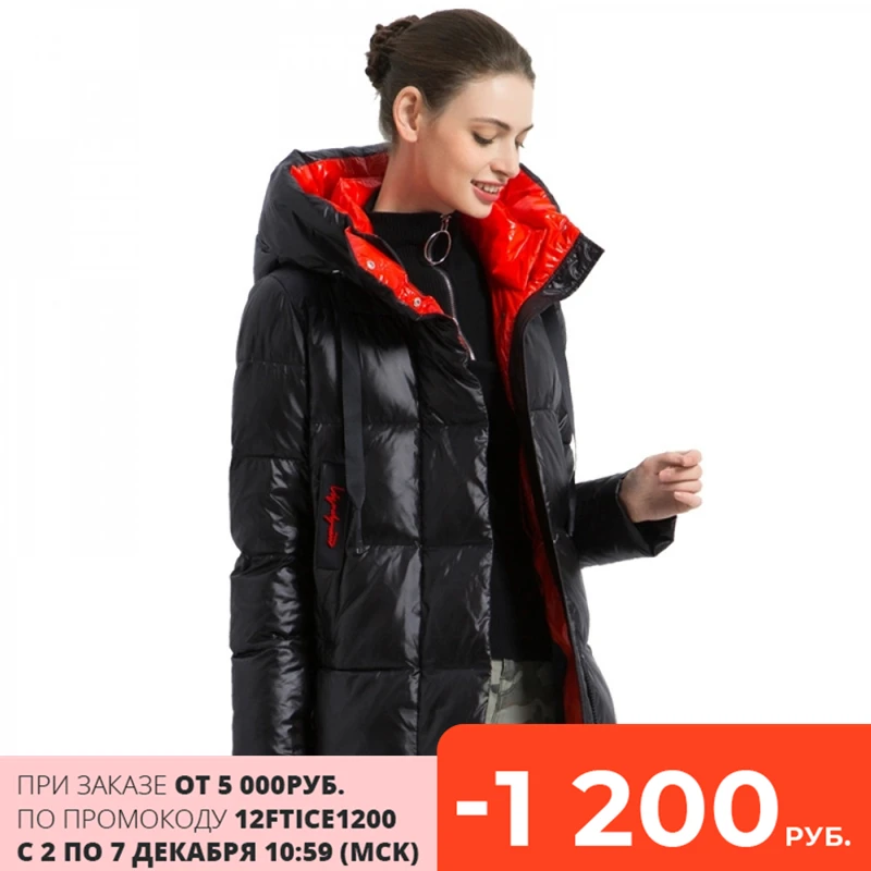 Новинка 2019 зимняя женская куртка высококачественное пальто с капюшоном женские