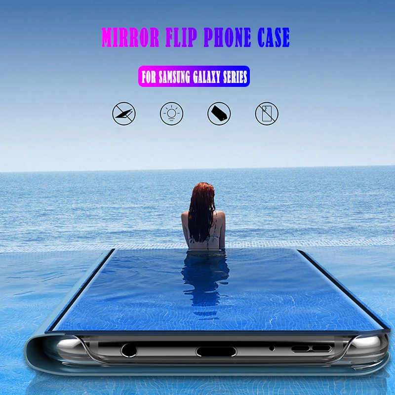 Флип Чехол Для huawei Коврики 20 10 9 8 Pro P30 P 30 рlus Lite 2017 Nova 4 3 3e 3i Smart Стенд Clear View Зеркало
