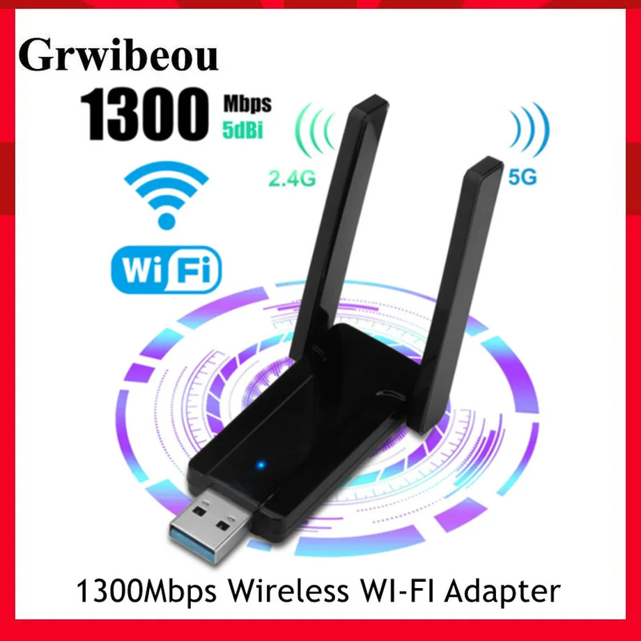 

Беспроводной Wi-Fi адаптер Grwibeou, 3,0 Мбит/с, 2,4 ГГц