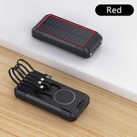 15w qi wireles charger 33800mah solar power bank pd40w fast charge with cable for huawei iphone samsung poverbank solar battery