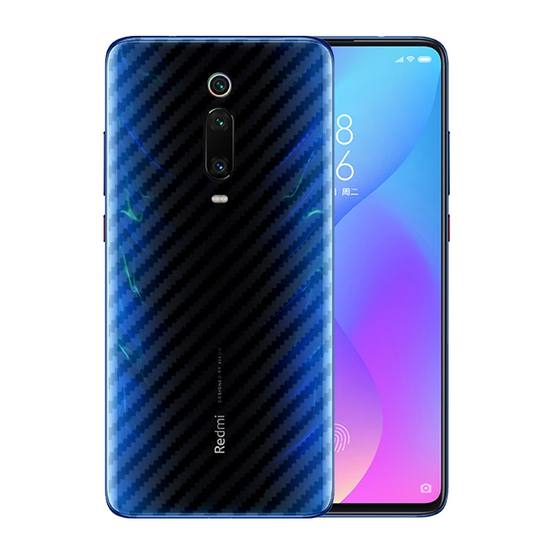 2 упаковки полупрозрачного углеродного волокна шаблон Дизайн Наклейка задняя