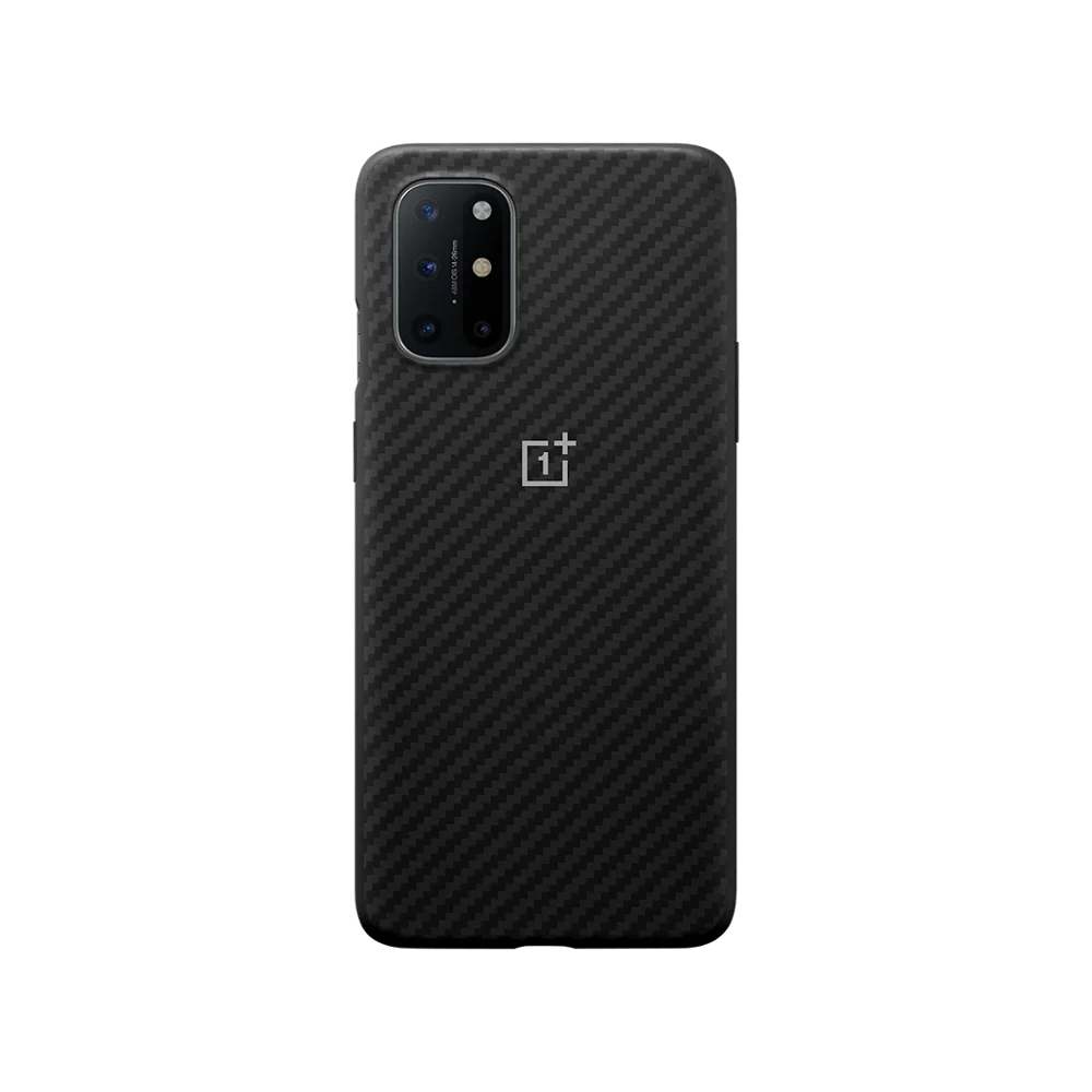 KB2001-Fundas de protecci&oacute;n oficial para OnePlus 8T, carcasa de silicona arenisca Original, parachoques de carbono de nailon-2