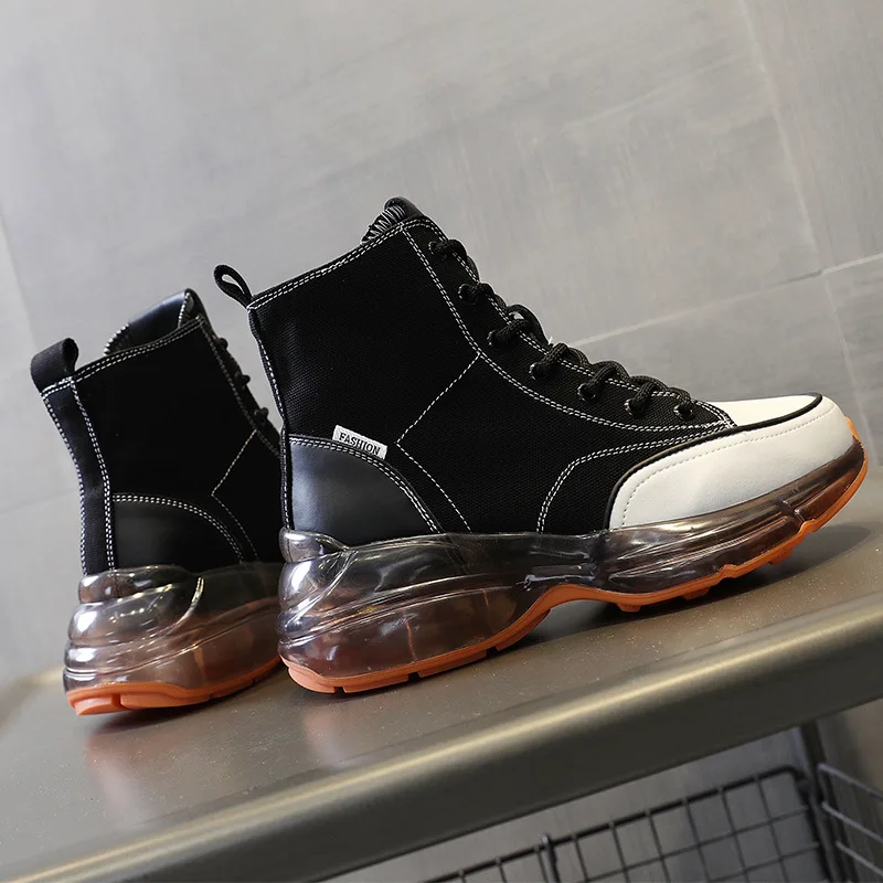 

Women's shoes spring 2021 new thick-soled sponge cake cushion old shoes lace-up color matching casual sports shoes tide
