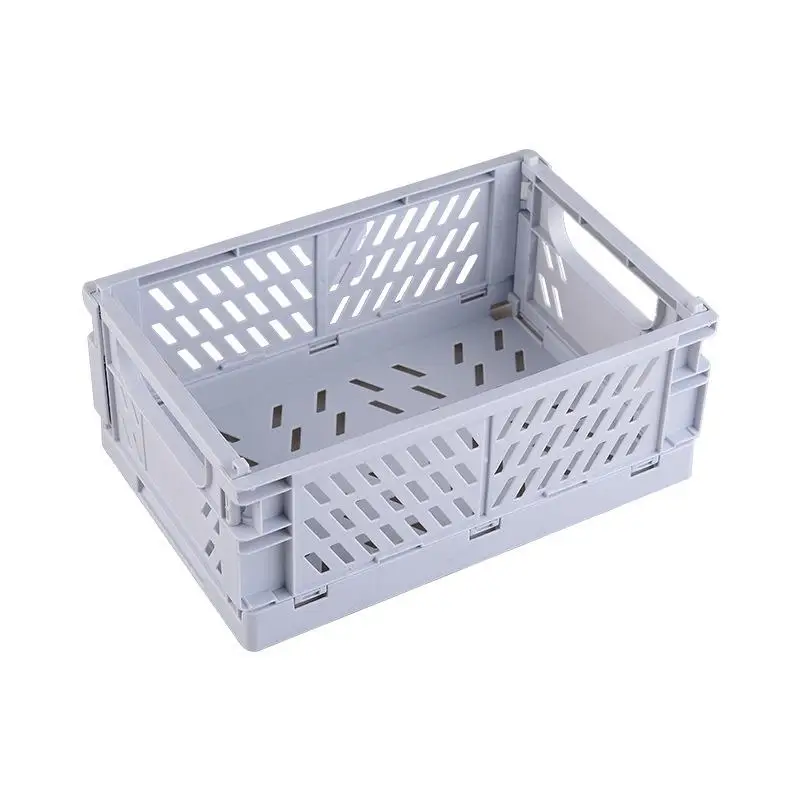 

Desktop Storage Basket Foldable Storage Basket Plastic Kitchen Sundries Storage Frame