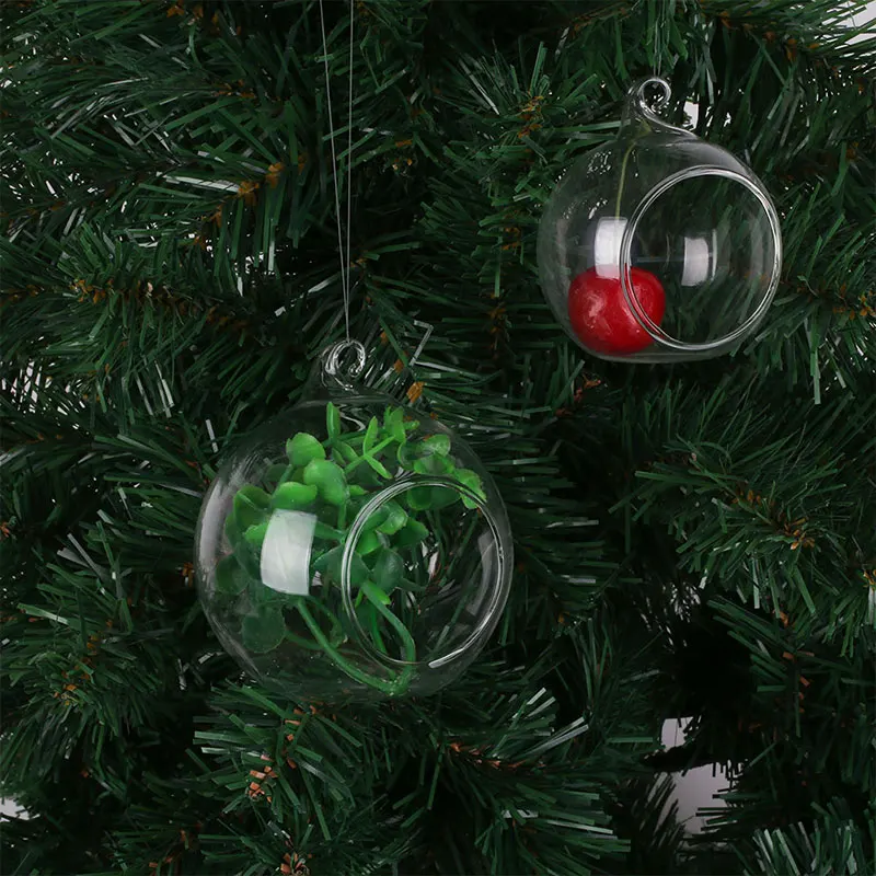 Прозрачная круглая стеклянная ваза подвесной Террариум гидропонный садовый