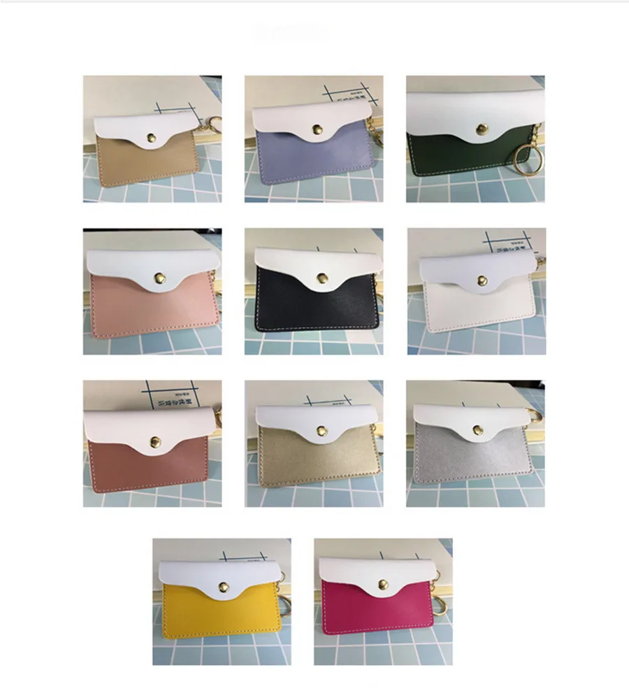 Новинка 2019 Модный женский Простой Длинный кошелек карамельных цветов для монет