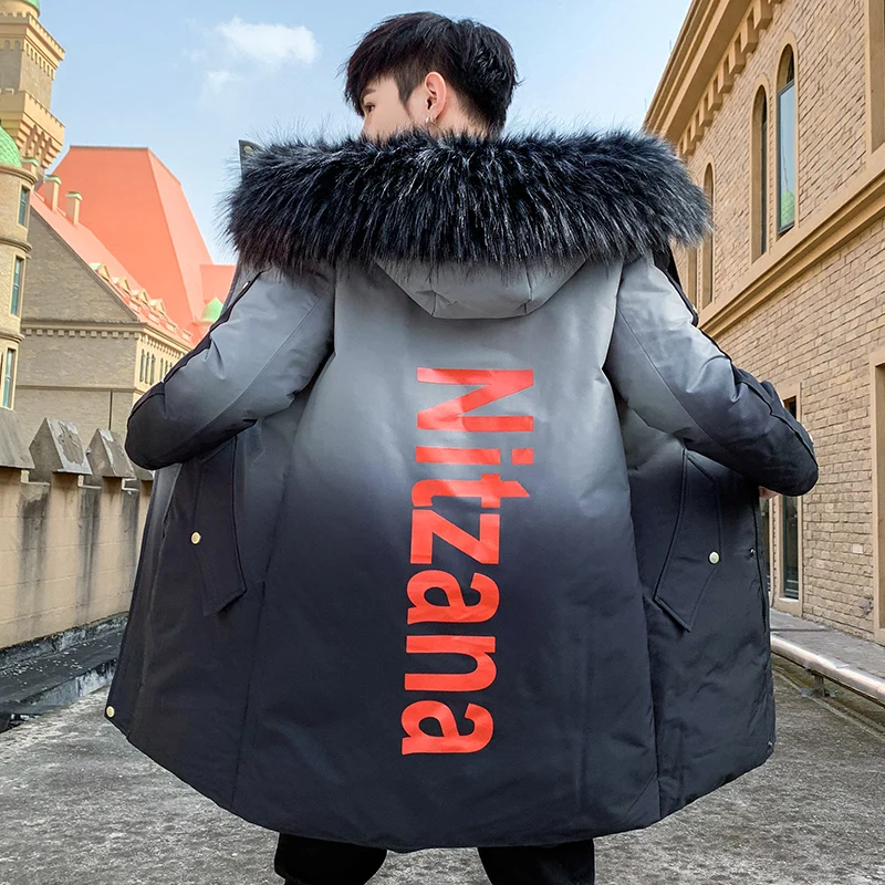 

Cotton Trench Coat Men 2020 New Men's Winter Long Padded Parkas Male Casual Jacket Windbreaker Thick Hooded Fashion Long Coats