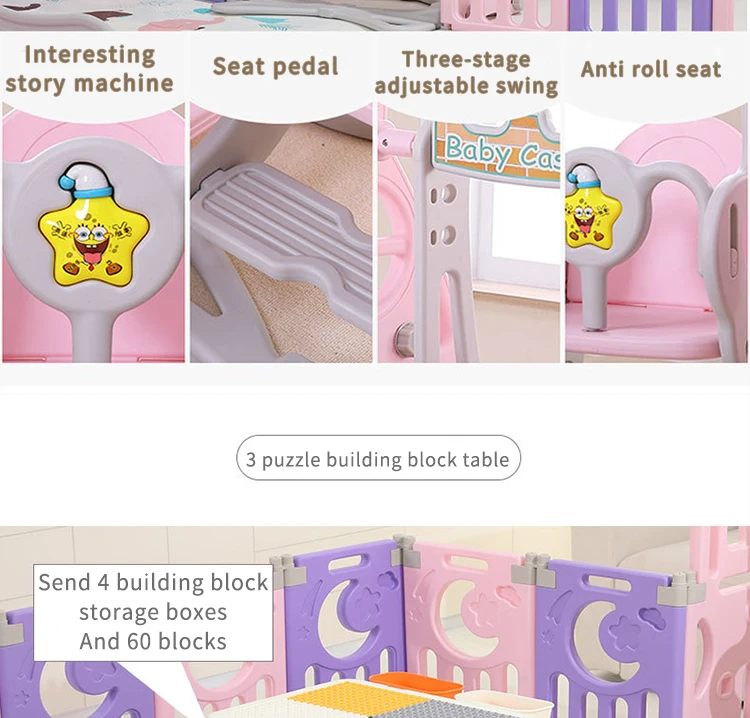 Для детей 1-4 лет, Детская игровая ограда, крытая детская пластиковая безопасная домашняя площадка для ползания малышей, детское комнатное ограждение, игровая площадка
